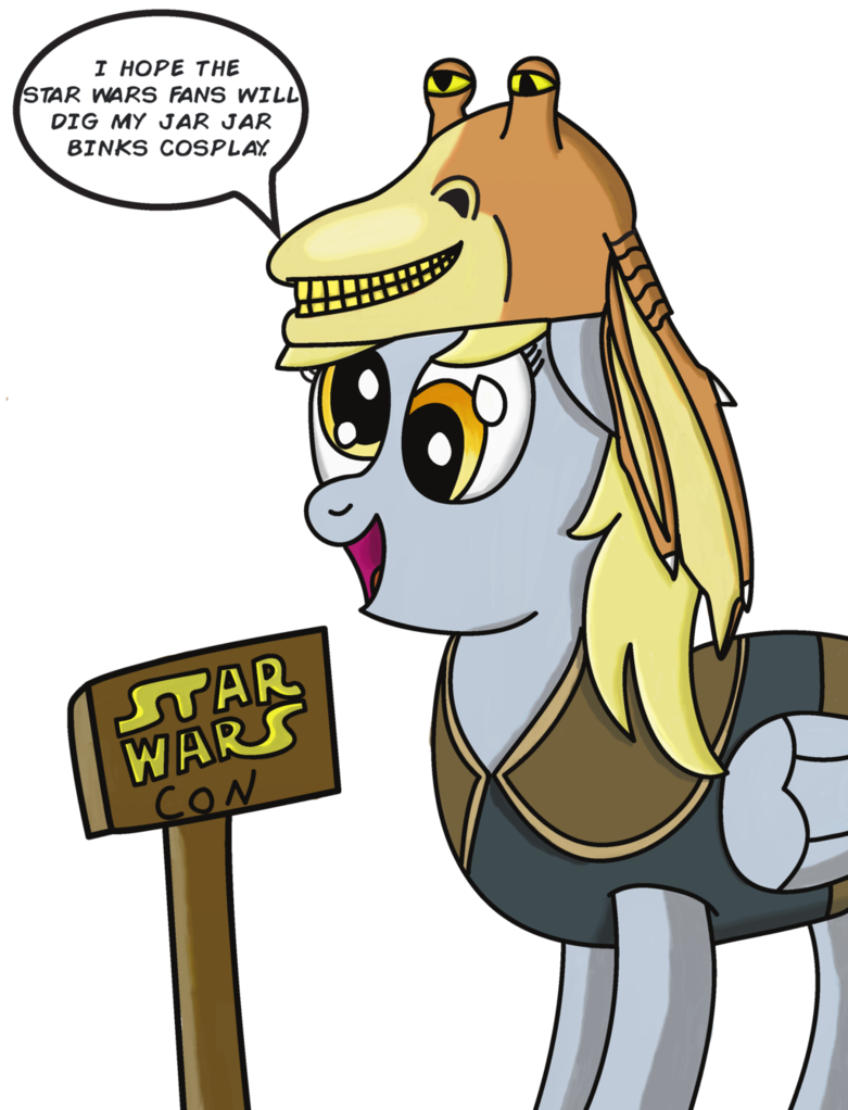 Derpy hooves as binks. Jar clipart magic jar
