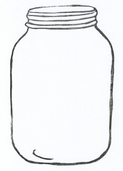 jar clipart outline