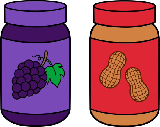 Jars of and jelly. Jar clipart peanut butter