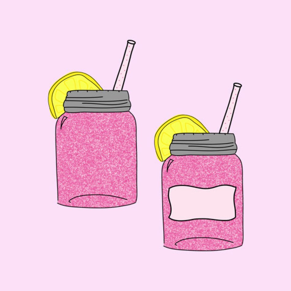 jar clipart pink lemonade
