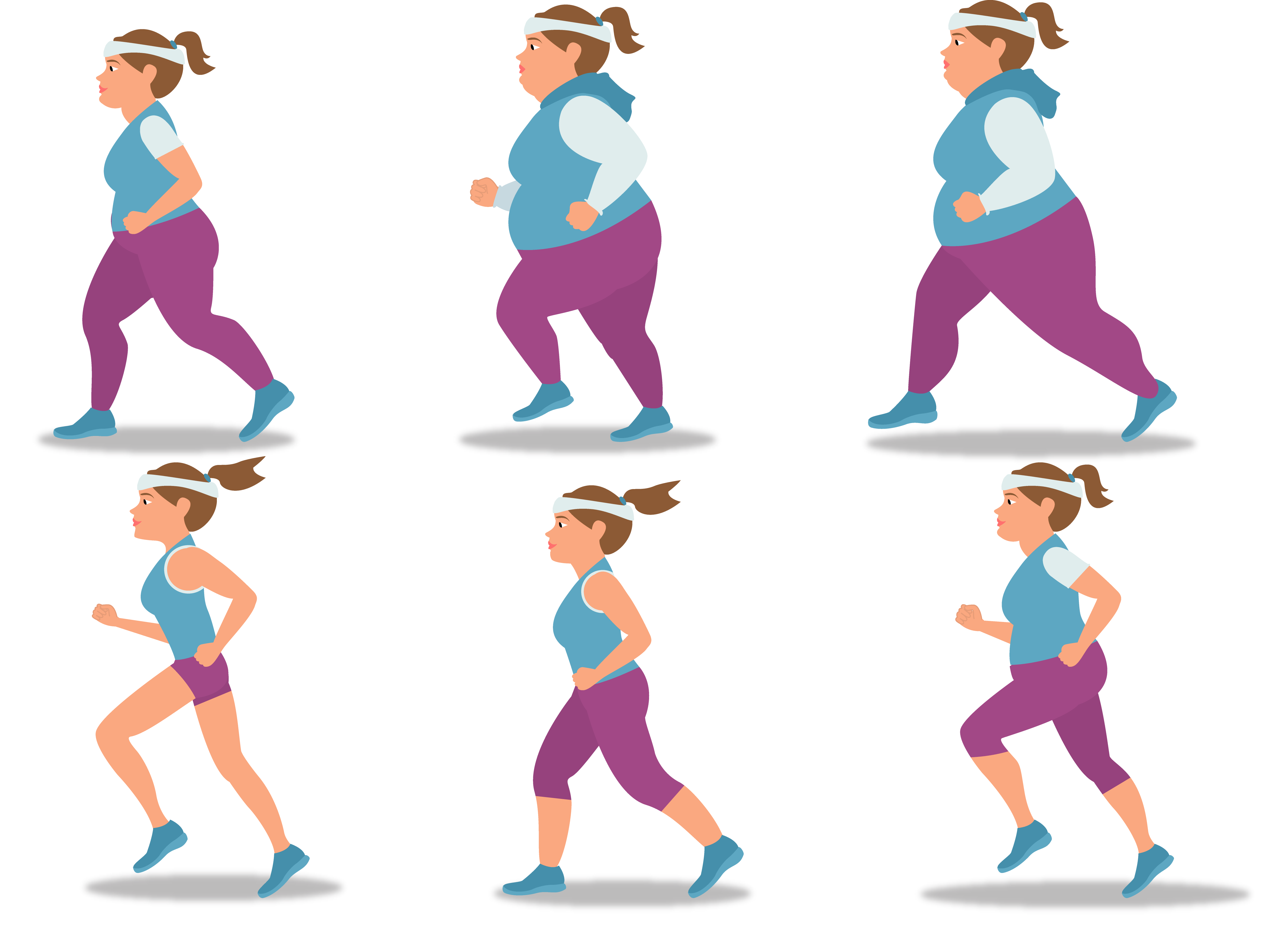 Illustration sports female girl. Weight clipart fat loss