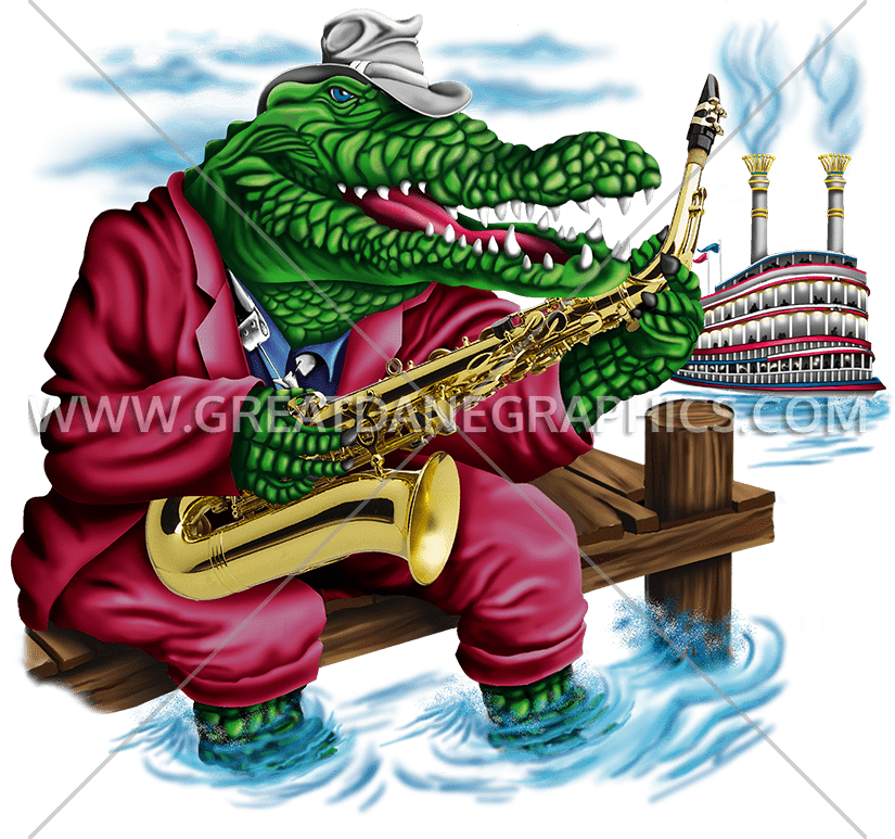 Jazz clipart band indian. Gator production ready artwork