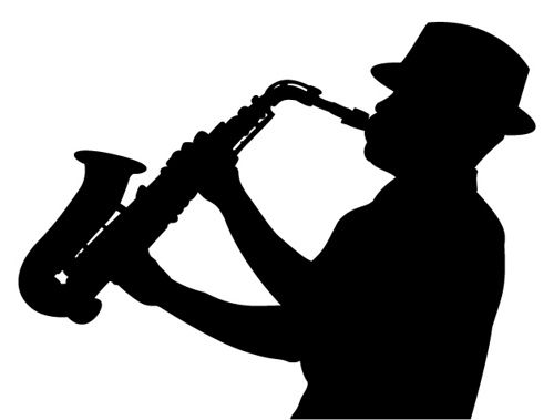 jazz clipart sax player