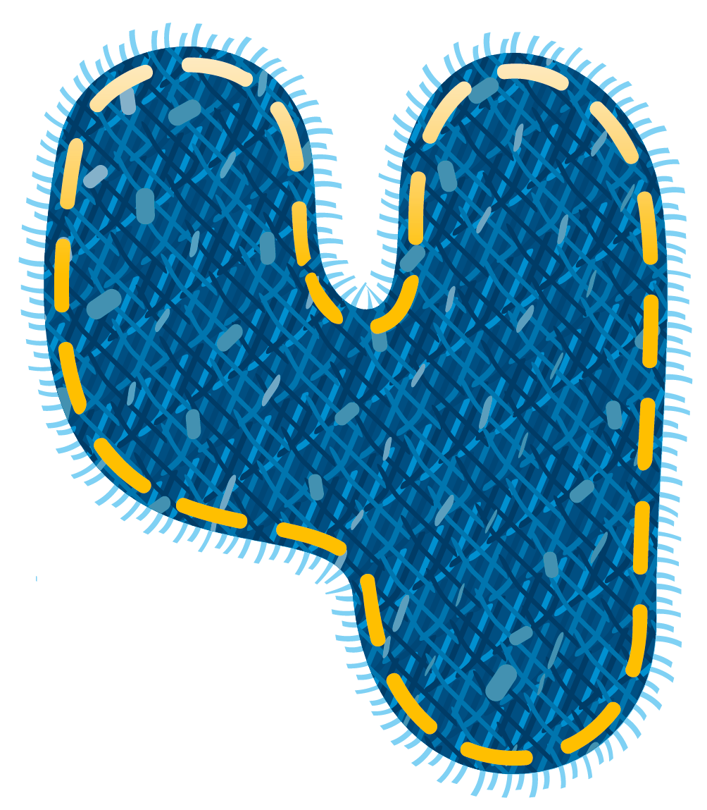 Jeans clipart border. Blue number four png