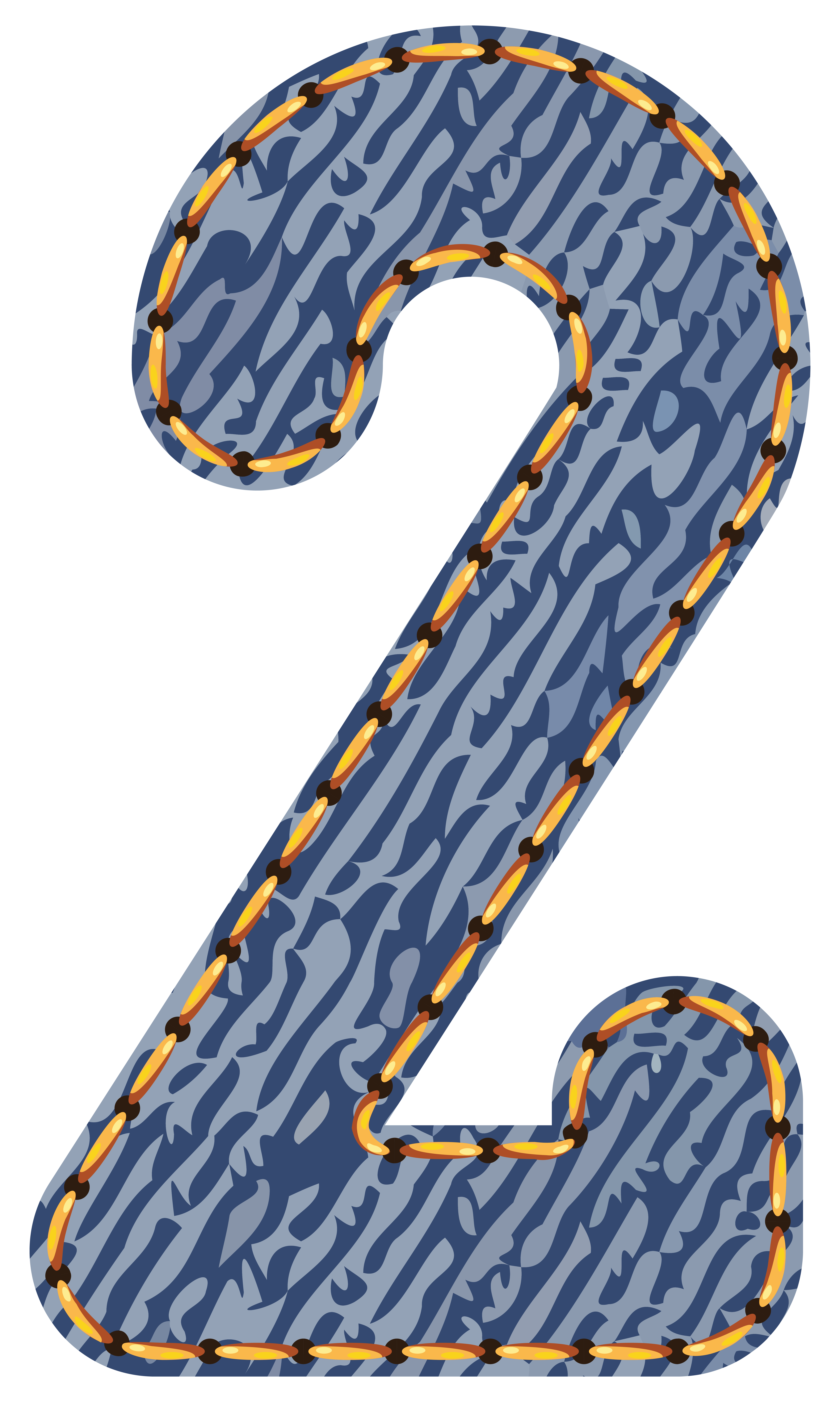 Number two png picture. Jeans clipart border