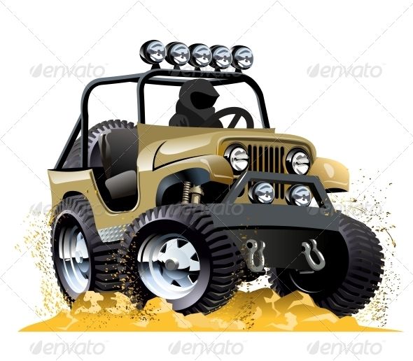 jeep clipart caricature