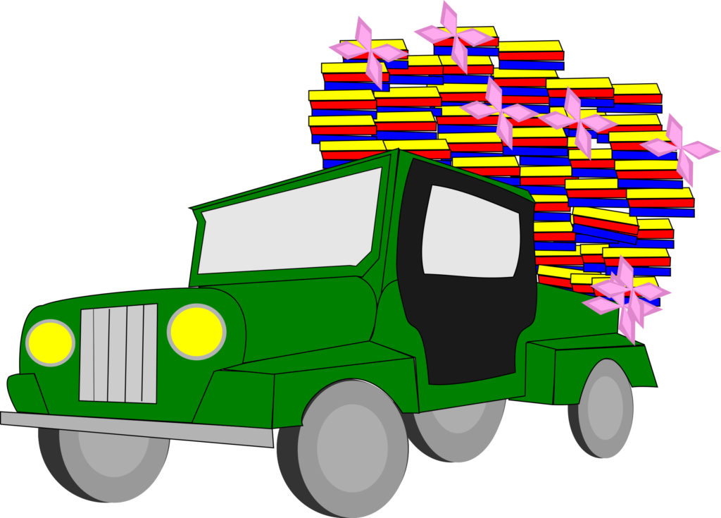 jeep clipart christmas