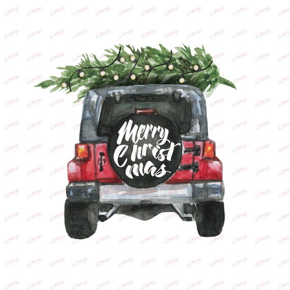 jeep clipart christmas