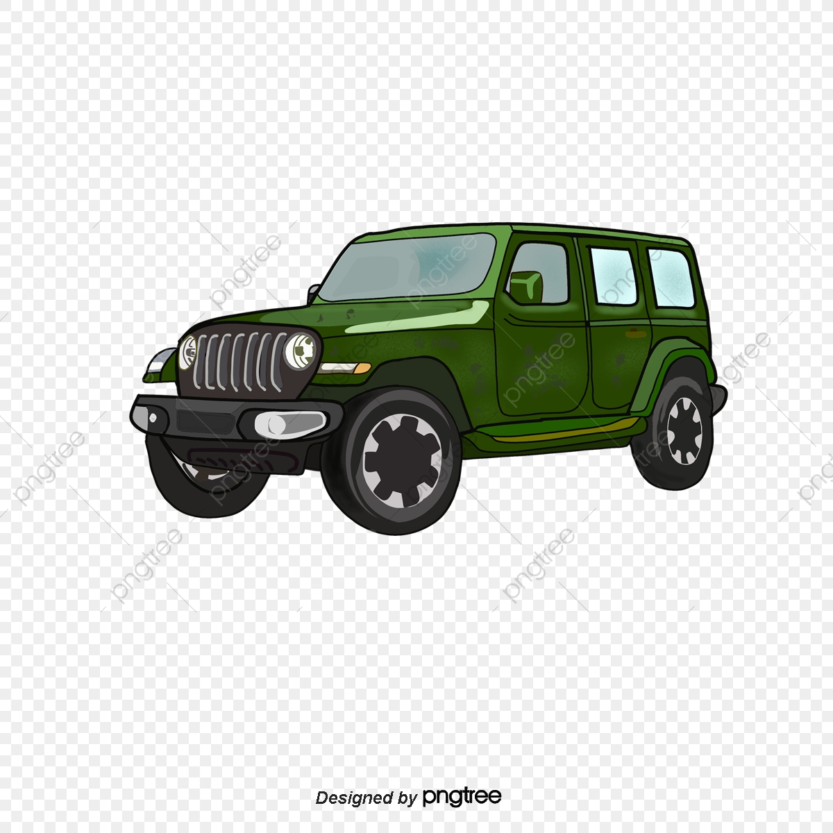 jeep clipart hand