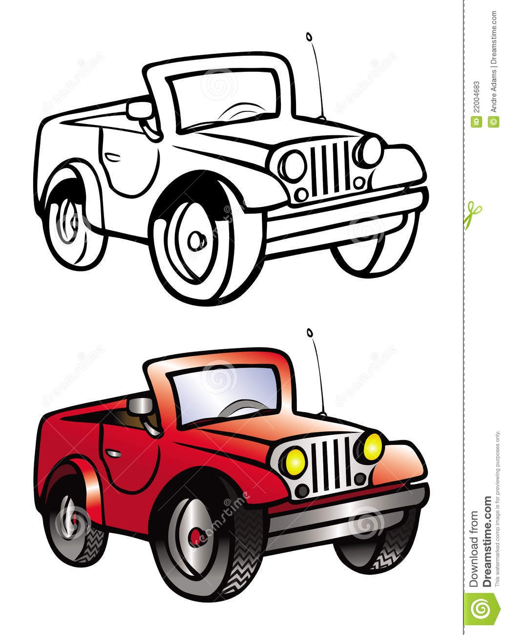 jeep clipart line drawing