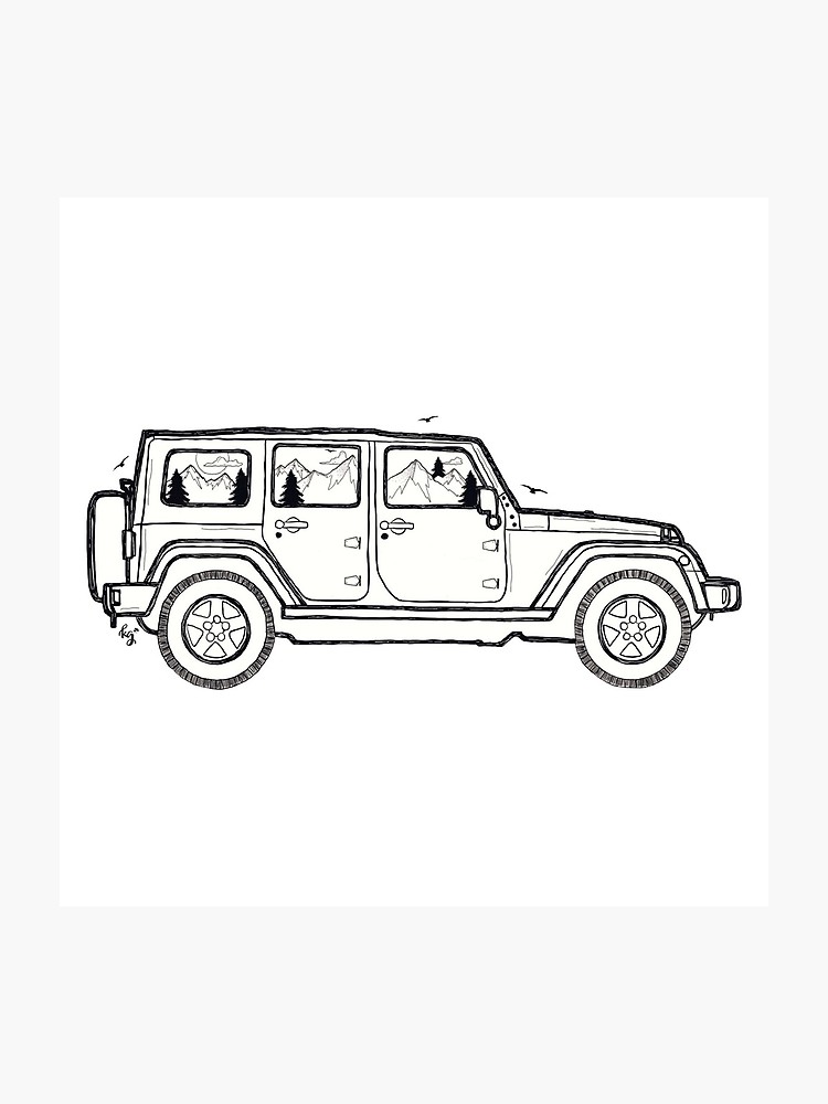 jeep clipart profile