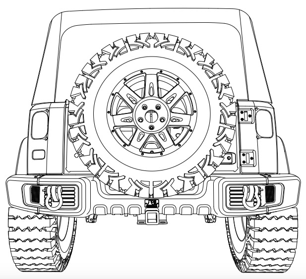 jeep clipart rear