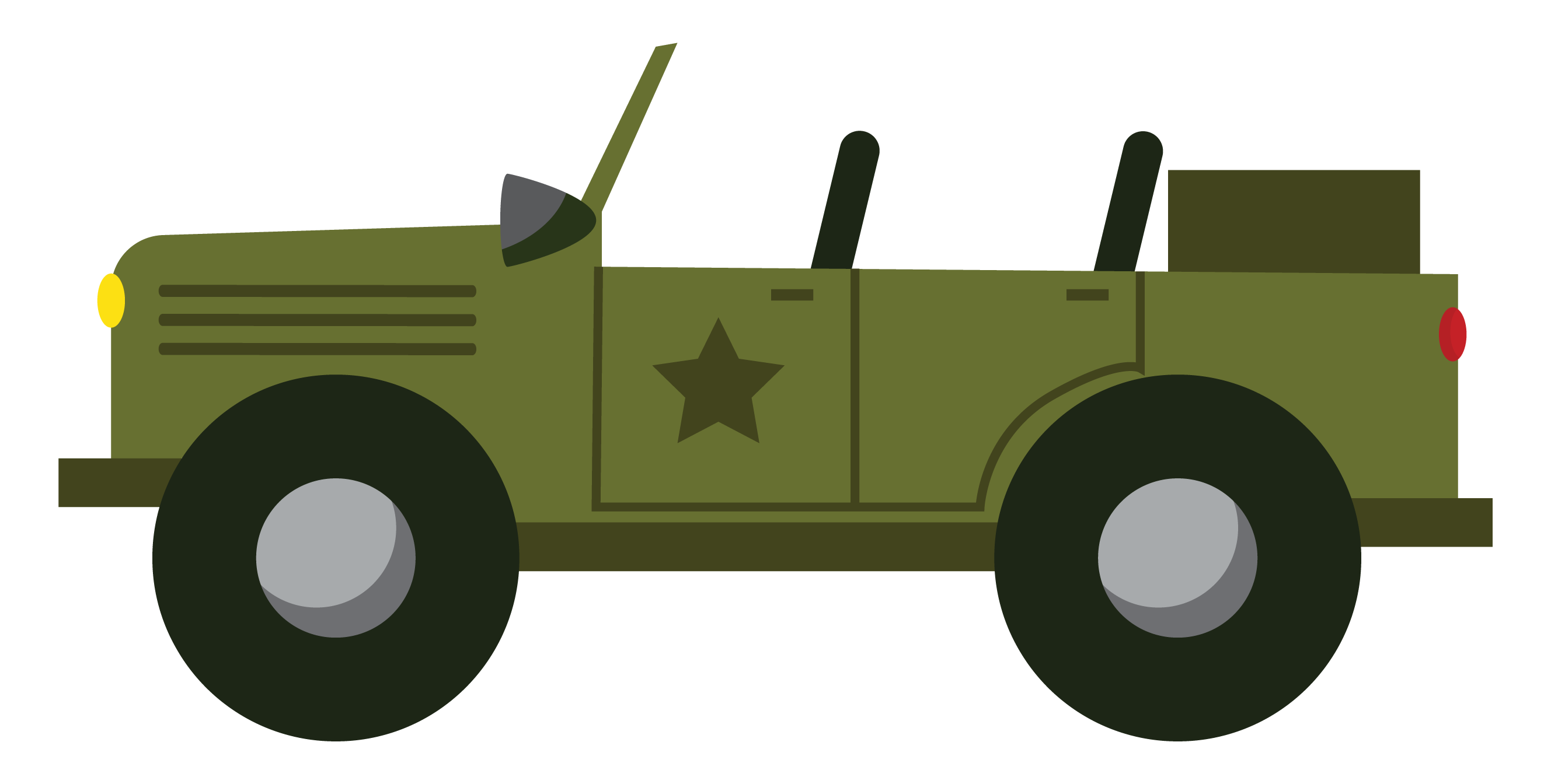 soldiers clipart car