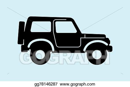 jeep clipart silhouette