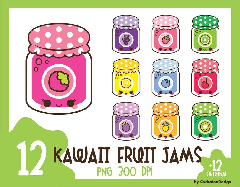 jelly clipart kawaii