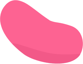 Jelly clipart one. Pink bean clip art