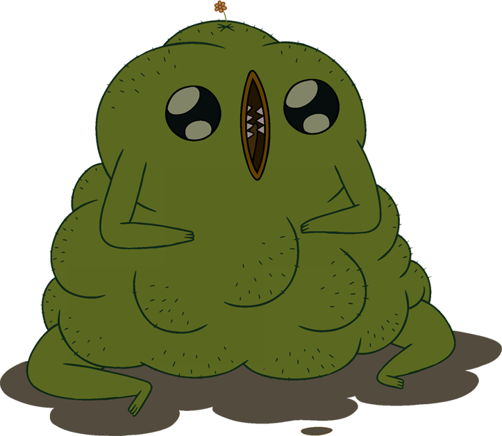 Swamp clipart grassy path. Ugly monster adventure time