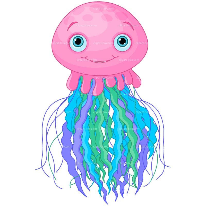 Clip art black and. 3 clipart jellyfish