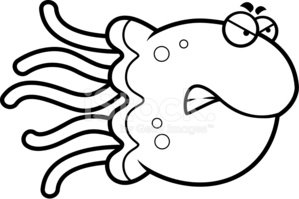jellyfish clipart angry