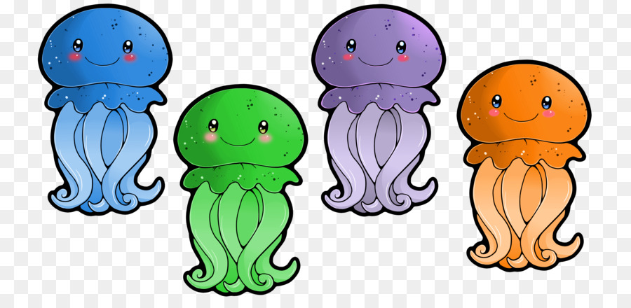Jellyfish clipart blue jellyfish. Moon nose transparent clip