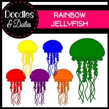 jellyfish clipart colorful jellyfish