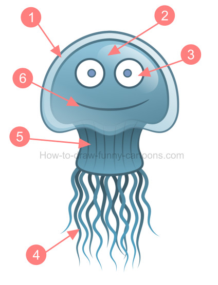 jellyfish clipart draw