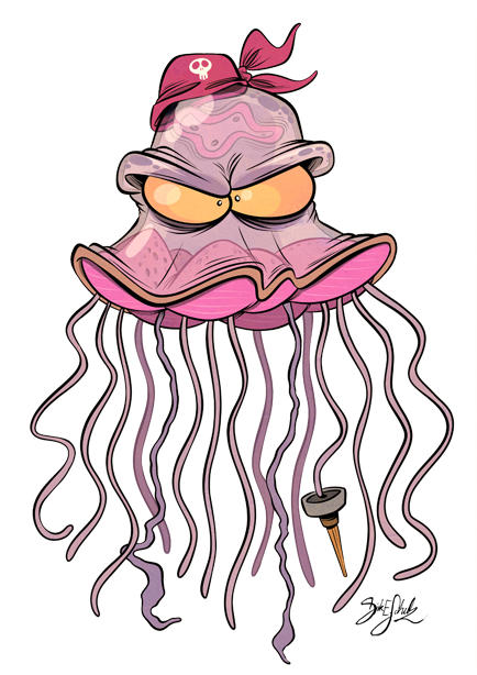 jellyfish clipart evil