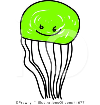 jellyfish clipart green jellyfish