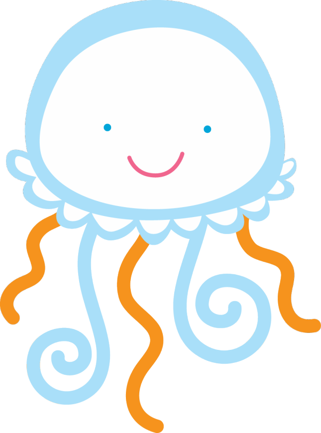 jellyfish clipart kawaii