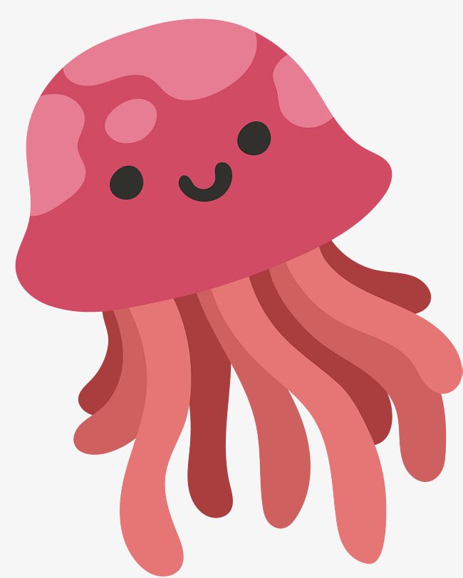 jellyfish clipart red jellyfish