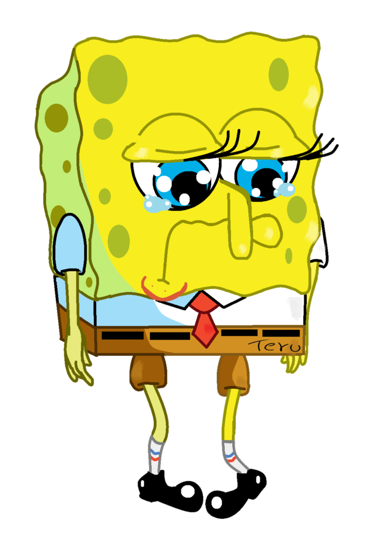 Don t be spongebob. Jellyfish clipart sad