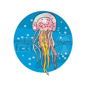 Hammerhead royalty free gif. Jellyfish clipart underwater