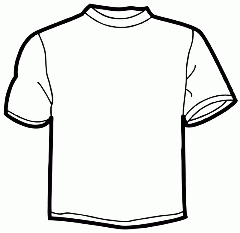 Jersey clipart coloring page. Free t shirt download