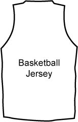 jersey clipart drawn basketball