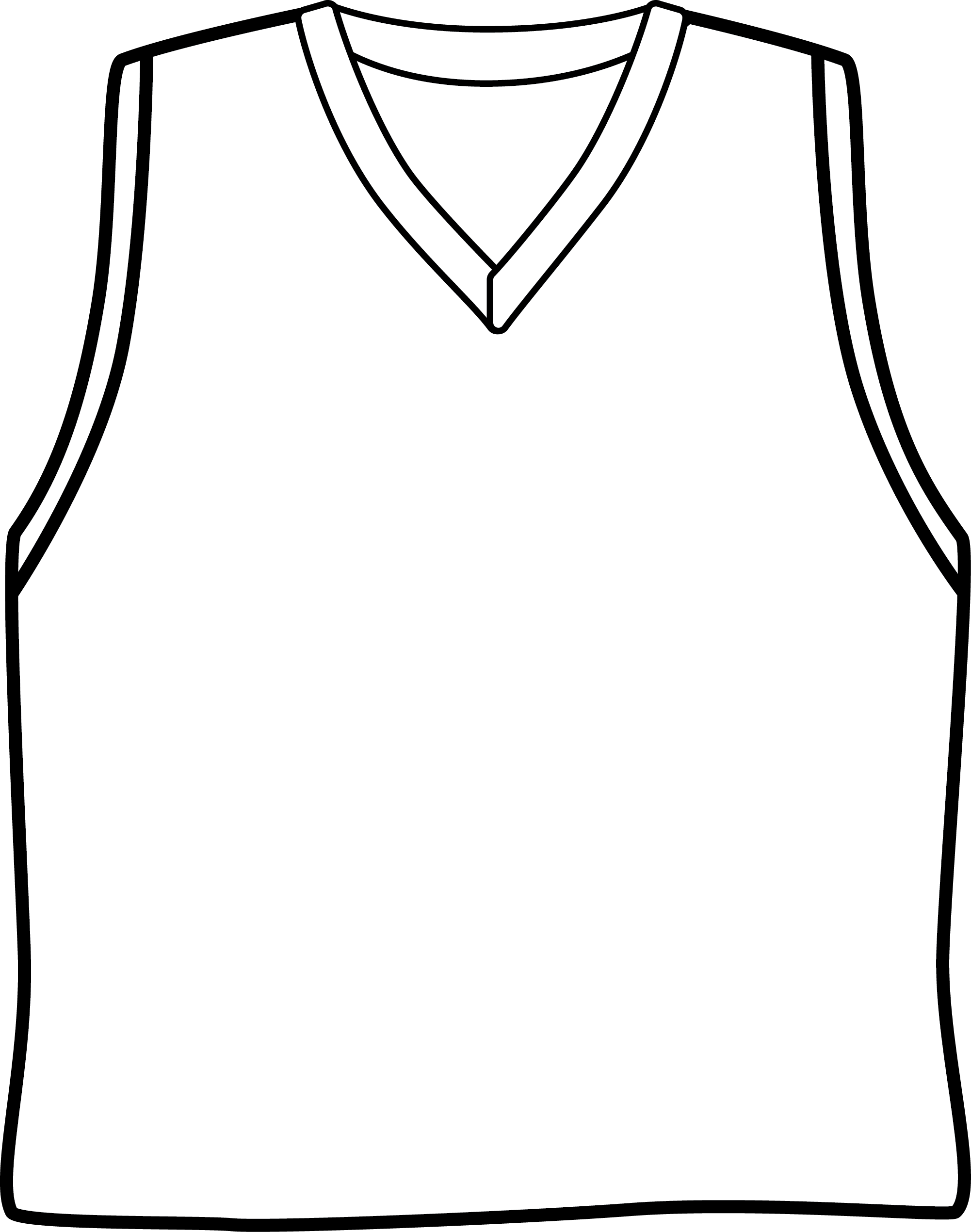jersey clipart drawn basketball