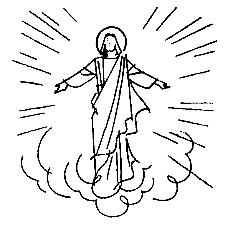 For kids google search. Jesus clipart ascension day