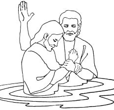 jesus clipart baptism