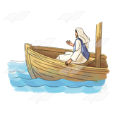 jesus clipart boat