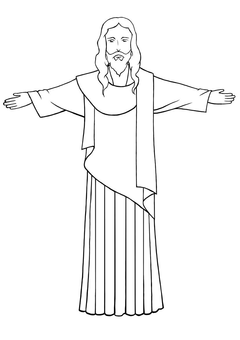 jesus clipart drawing