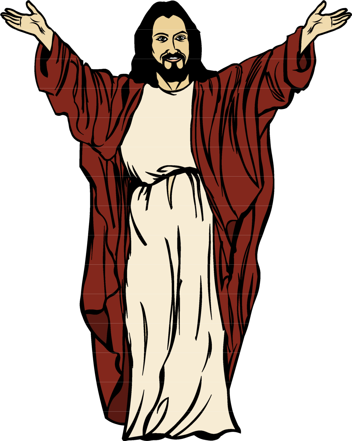Jesus drawing