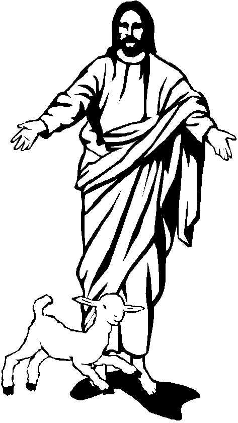 Jesus clipart resurrection. Black and white images