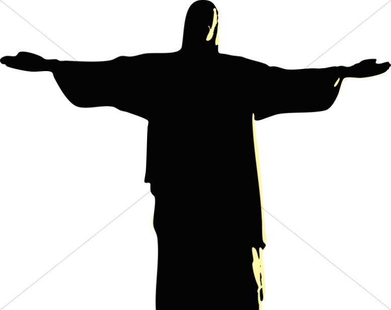 jesus clipart silhouette
