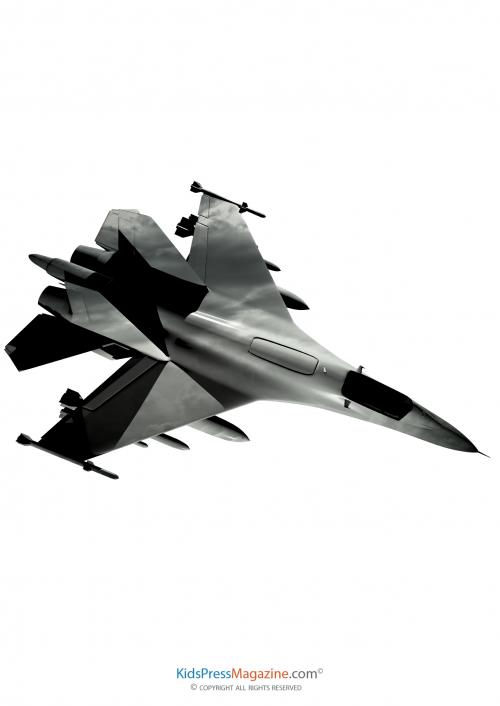 jet clipart colored