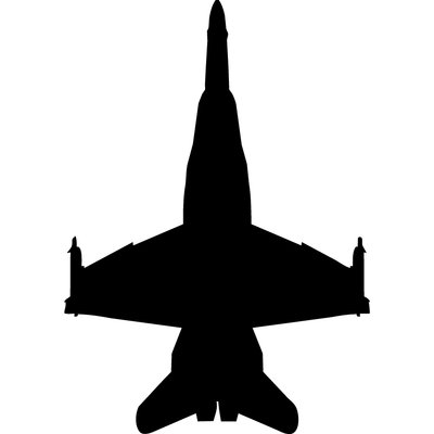 Jet clipart f18. Wallhogs haynes silhouette f