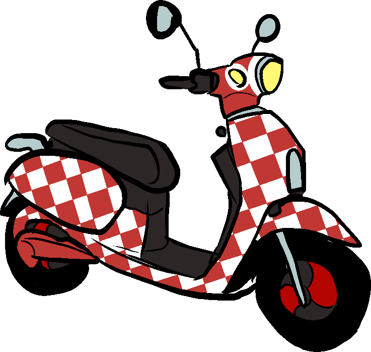 jet clipart scooter