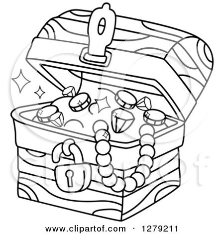 jewel clipart black and white