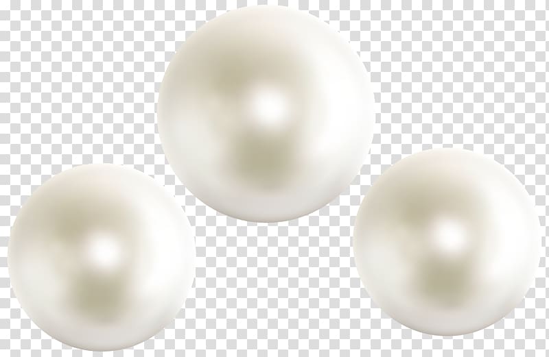 Three jewellery clothing accessories. Pearls clipart pearl earring