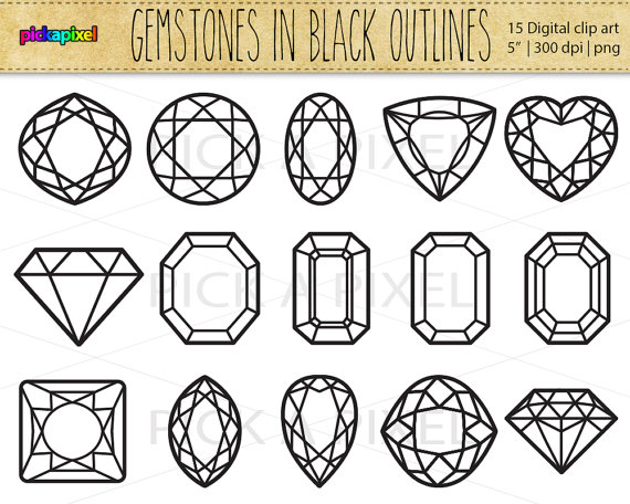 Gemstone clip art gemstones. Jewel clipart round gem
