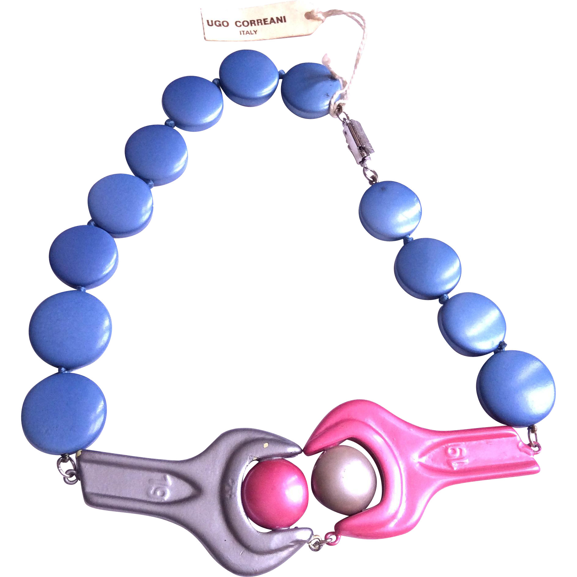 Jewelry blue necklace