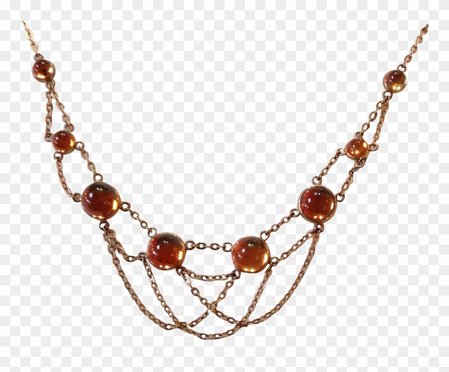 Citrine draped chain festoon. Jewelry clipart antique jewelry